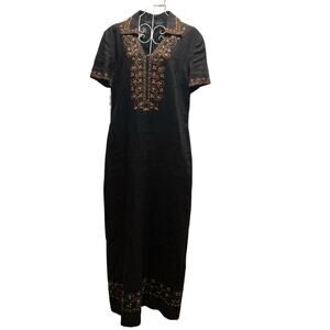 Spenser Jeremy Women's Embroidered Linen Dress Size 8